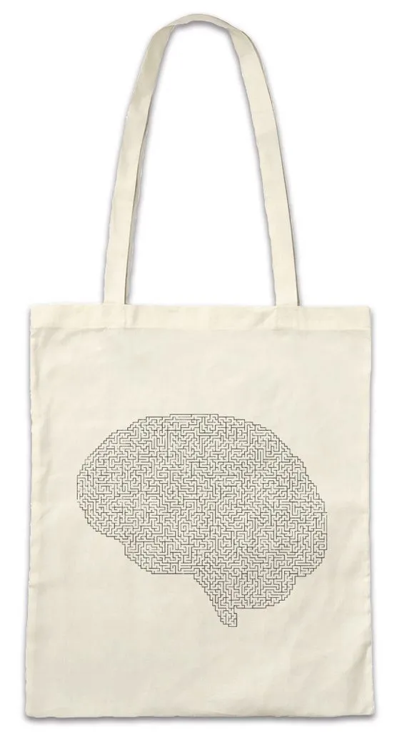 Urban Backwoods Beuteltasche Brain Maze Stofftasche Labyrinth Esoterik Mystik Spirale Hypnose (1-tlg), Hypnotiseur Magie Magier Zauberer