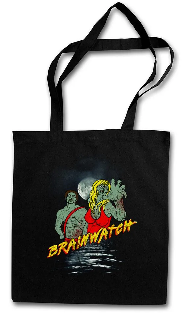 Urban Backwoods Beuteltasche Brainwatch Stofftasche Horror Zombie Baywatch Hasselhoff Malibu (1-tlg), Rettungsschwimmer Life Guard Walking