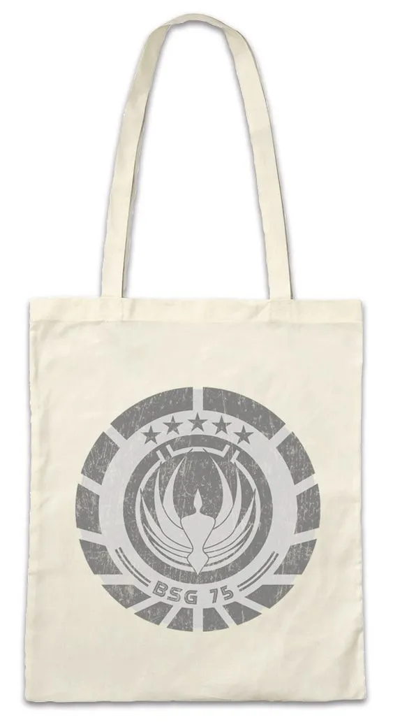 Urban Backwoods Beuteltasche BSG75 Patch Stofftasche Lieutenant Galactica Space Ship Star (1-tlg), Battlestar Raumschiff Battle William