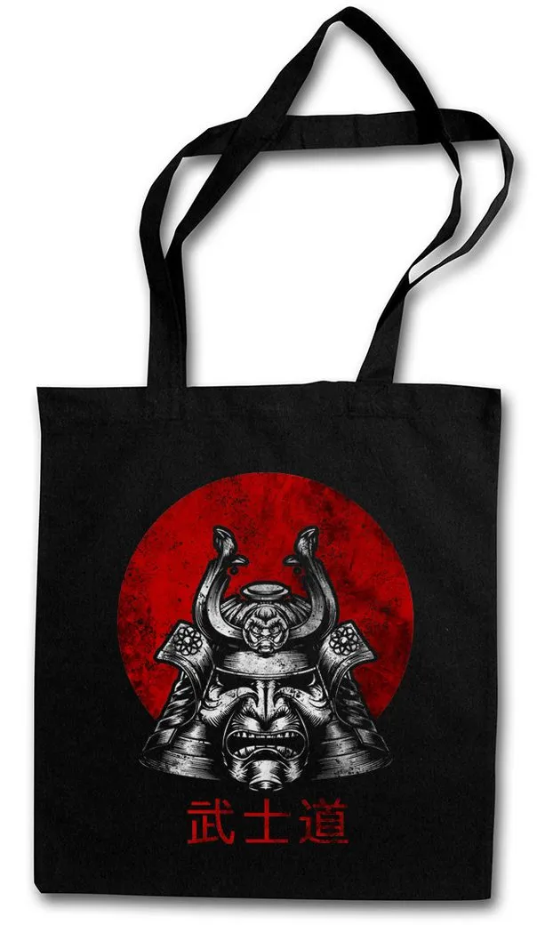 Urban Backwoods Beuteltasche Bushido Samurai I Stofftasche Banzai Krieger Rüstung Helm Asia Japan (1-tlg), Ninja Shogun Warrior Sword