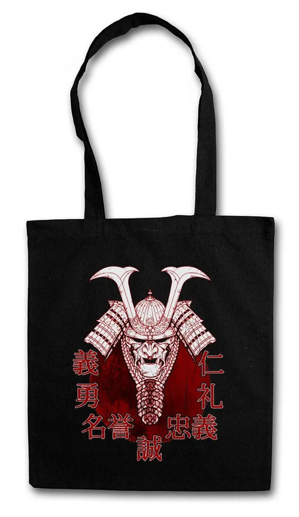 Urban Backwoods Beuteltasche Bushido Samurai II Stofftasche Ninja Banzai Krieger Rüstung Helm (1-tlg), Schwert Japan Japanisch Shogun