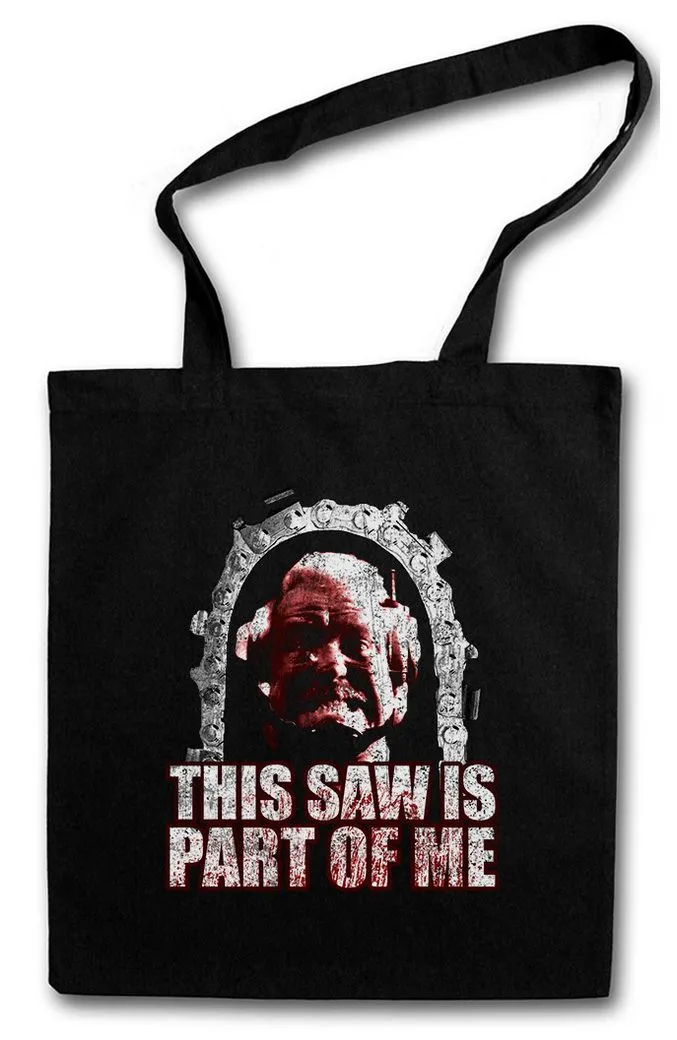 Urban Backwoods Beuteltasche Buzzsaw Stofftasche Running Chainsaw Fitness Gym Man Kettensäge (1-tlg), Commercial Werbung Science Fiction