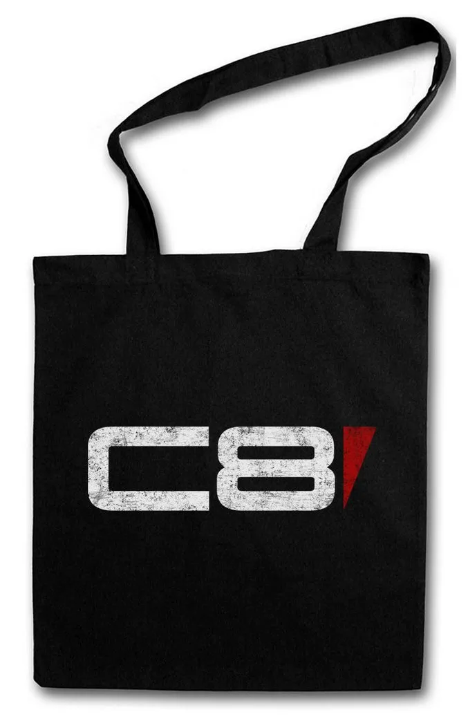 Urban Backwoods Beuteltasche C8 Logo Stofftasche Jack Mass Normandy Sign Zeichen Sheppard Effect (1-tlg), Game Gamer Sci-Fi Spiel