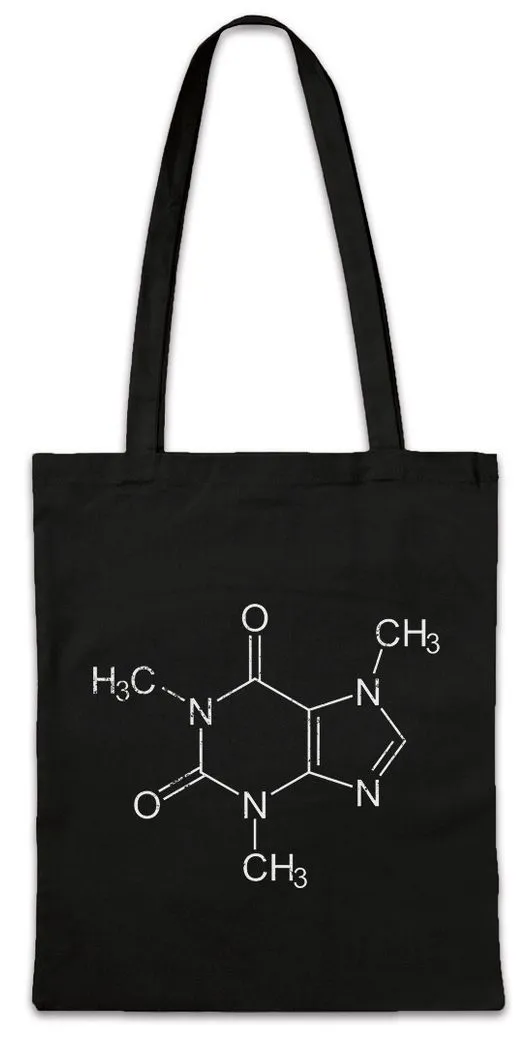 Urban Backwoods Beuteltasche Caffeine Molecule Stofftasche Engineer Mathelehrer Mathe Mathematik (1-tlg), Kaffee Coffee Ingenieur Ingenieurin
