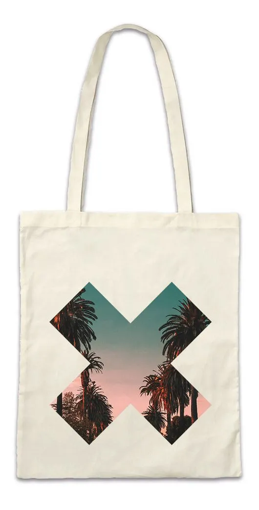 Urban Backwoods Beuteltasche California Palm Cross Stofftasche LA Kalifornien Skyline Stadt City (1-tlg), USA Los Angeles United