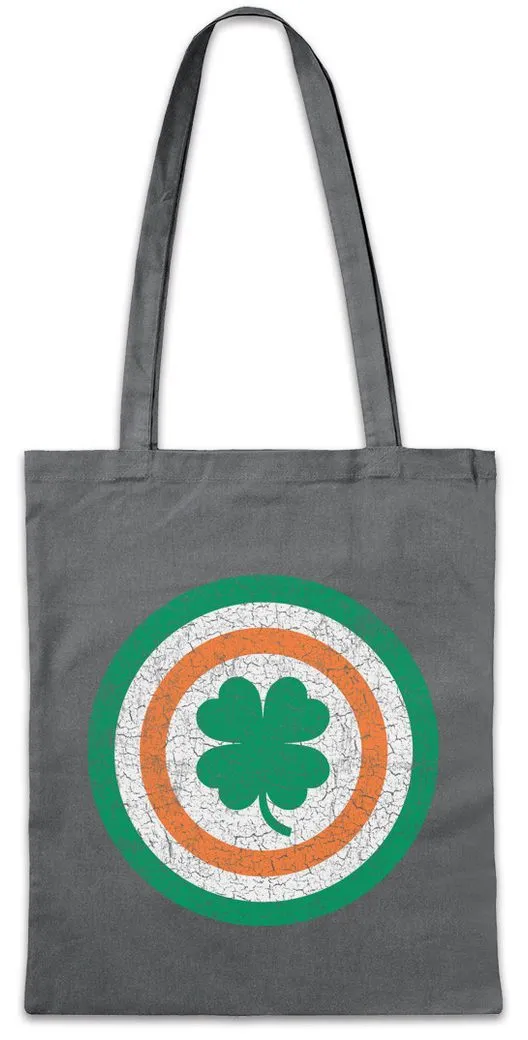 Urban Backwoods Beuteltasche Captain Ireland Stofftasche ahne Flagge BannerIrland irische (1-tlg), Kleeblatt Cloverleaf Green Pub