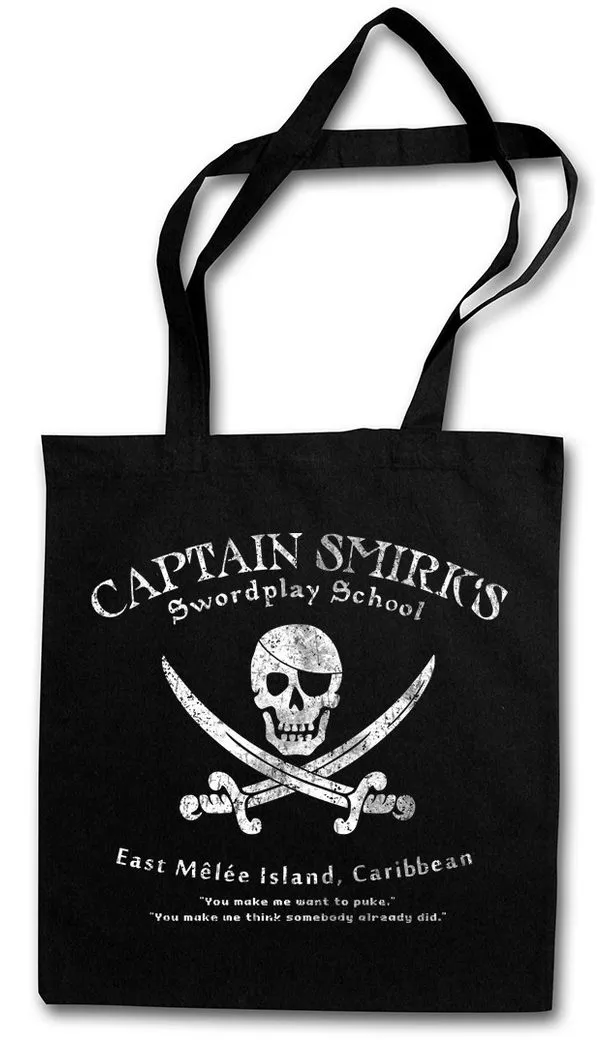 Urban Backwoods Beuteltasche Captain Smirk's Swordplay School Stofftasche Monkey East Island Secret (1-tlg), Caribbean Of Game
