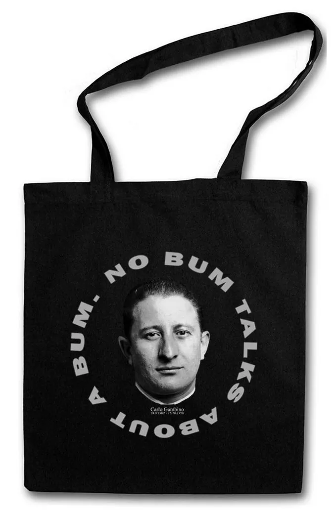 Urban Backwoods Beuteltasche Carlo Gambino Portrait Stofftasche Mafia Mob Capone New York Al (1-tlg), Gangster Boss Crime Family