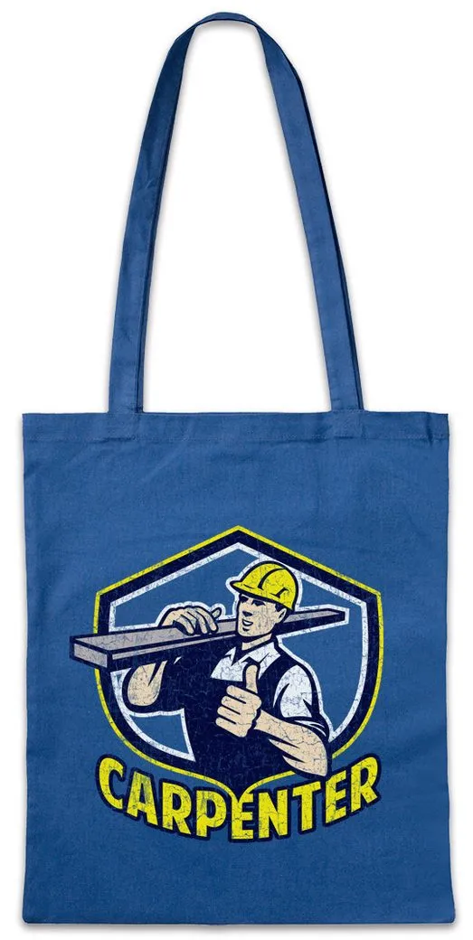 Urban Backwoods Beuteltasche Carpenter II Stofftasche Schreiner Meister Handwerk Schreinerei (1-tlg), Zimmermann Zunft Hammer Säge