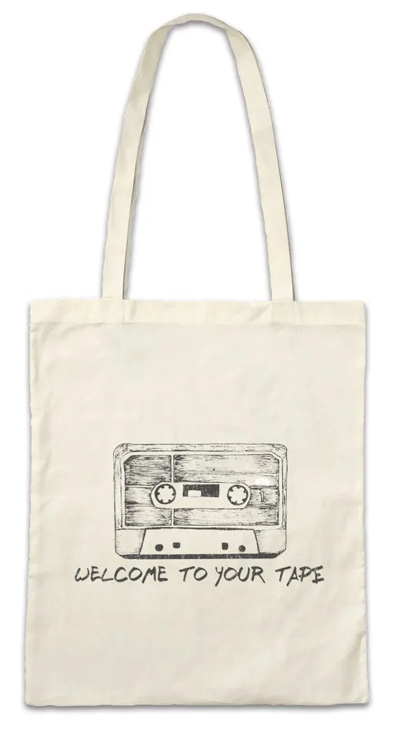 Urban Backwoods Beuteltasche Cassette Stofftasche Kassette 13 Schule Tape Reasons Team Mannschaft (1-tlg), Why Symbol Sign Logo