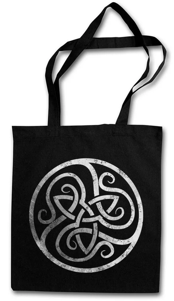 Urban Backwoods Beuteltasche Celtic Circle Stofftasche Kelten Knoten Keltisch Kreuz Cross Runen (1-tlg), Tattoo Paganism Paganismus Vikings