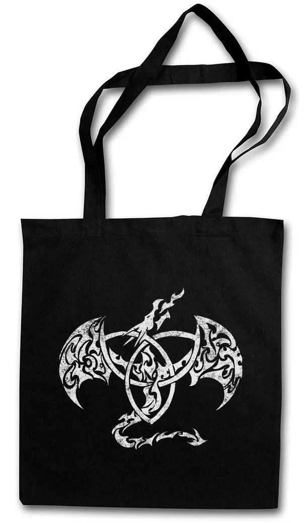 Urban Backwoods Beuteltasche Celtic Dragon IV Stofftasche Kelten Knoten Keltisch Kreuz Cross Runen (1-tlg), Celts Religion Symbol Sign