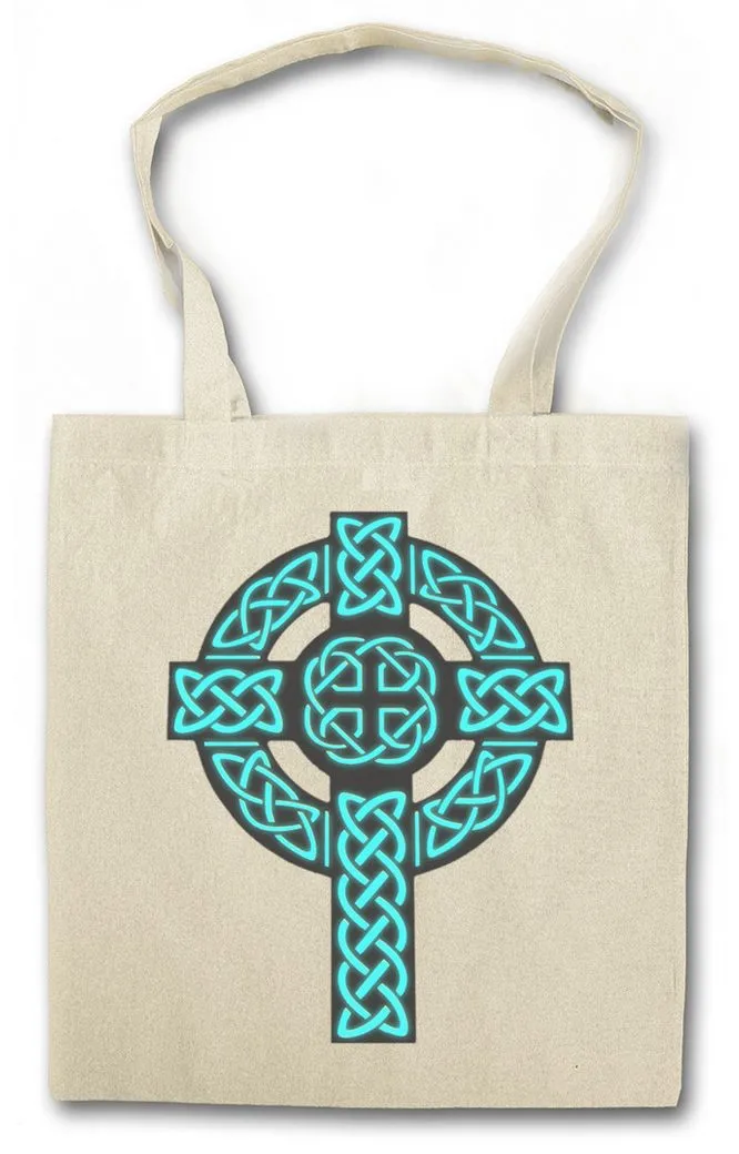 Urban Backwoods Beuteltasche Celtic Knot Logo Sign V Stofftasche Kelten Knoten Keltisch Kreuz Cross (1-tlg), Runen Thor Wikinger Vikings