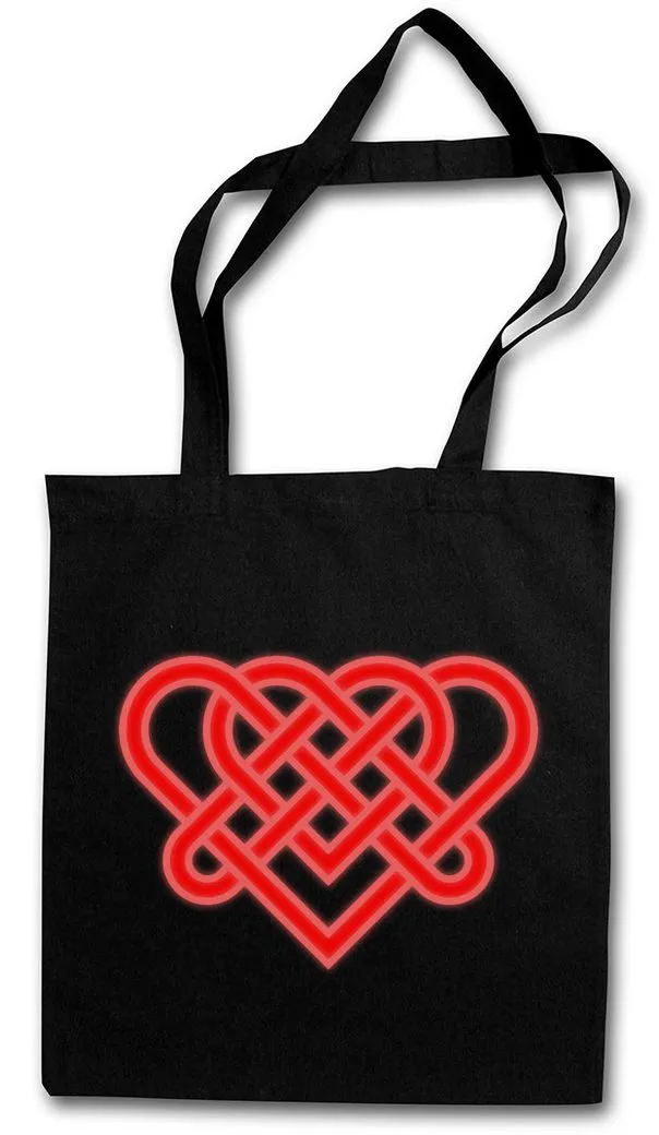 Urban Backwoods Beuteltasche Celtic Knot Logo Sign XI Stofftasche Kelten Tribal Knoten Keltisch (1-tlg), Tattoo Kreuz Cross Runen