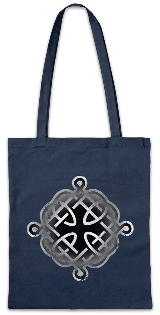 Urban Backwoods Beuteltasche Celtic Knot Logo Sign XII Stofftasche Kelten Tribal Knoten Keltisch (1-tlg), Tattoo Kreuz Cross Runen