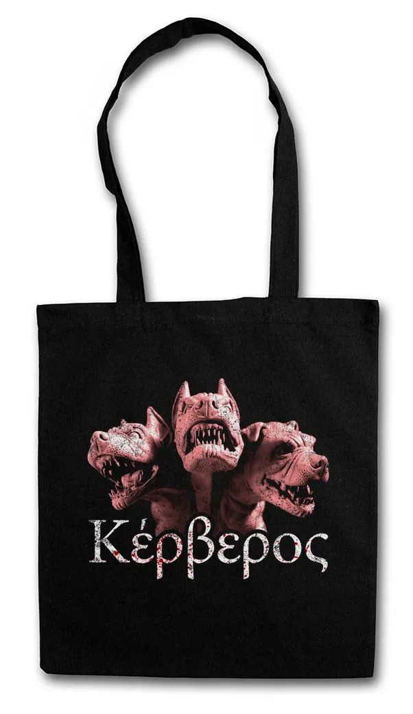 Urban Backwoods Beuteltasche Cerberus Stofftasche Hund Höllenhund Dog Hound Herkules Hades (1-tlg), Underworld Dreiköpfiger Heracles Griechenland
