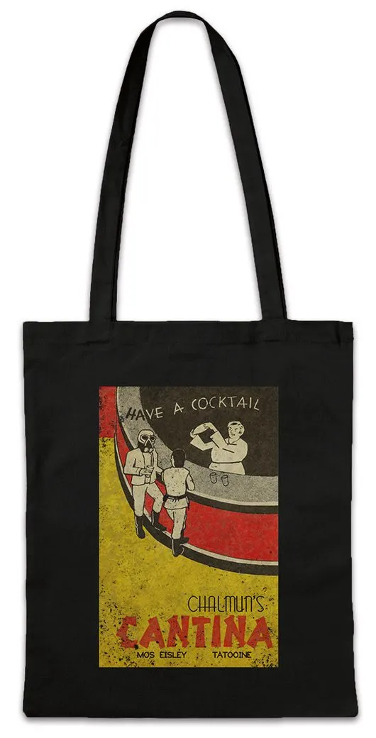 Urban Backwoods Beuteltasche Chalmun's Cantina Vintage I Stofftasche Star Krieg Movie Der Wars Kult (1-tlg), Vintage Sterne Retro Fun