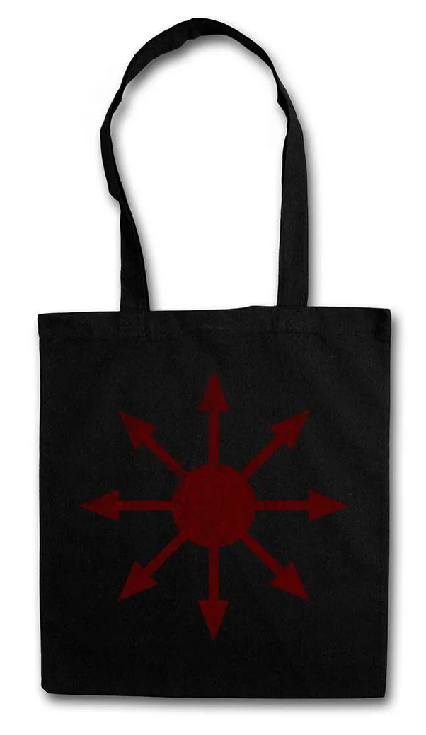 Urban Backwoods Beuteltasche Chaos Vintage Symbol I Stofftasche Goth Metal Cyber Hardcore Logo (1-tlg), Gothic Punk Sign Heavy