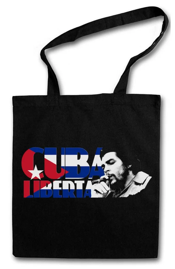 Urban Backwoods Beuteltasche Che Guevara Liberta Stofftasche Cuba Kuba Guerilla Comandante Castro (1-tlg), Guerilla Fidel Schweinebucht