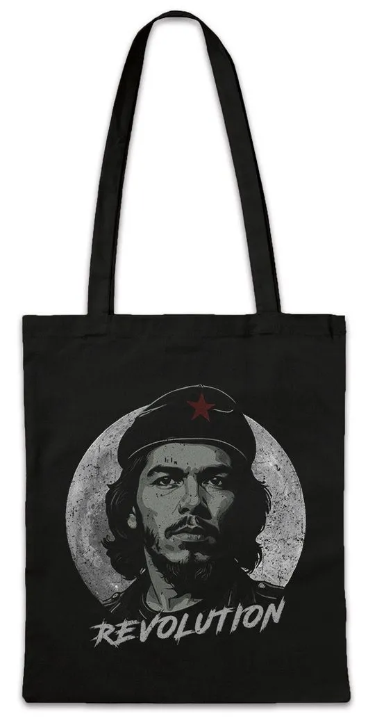 Urban Backwoods Beuteltasche Che Moon Stofftasche Guerilla Cuba Castro Portrait Guevara Ernesto (1-tlg), Kuba Fidel Sozialismus Kommunismus