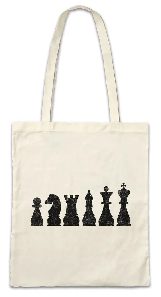 Urban Backwoods Beuteltasche Chess I Stofftasche Schachmatt Schach Checkmated Queen Königin König (1-tlg), Springer Schachbrett Schachfeld