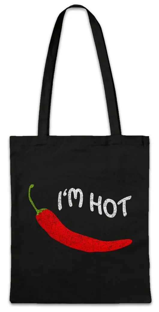 Urban Backwoods Beuteltasche Chili I'm Hot Stofftasche Chili Schoten Peppers Peperoni Fun Hottie (1-tlg), Hotty Sweet Cute Chick