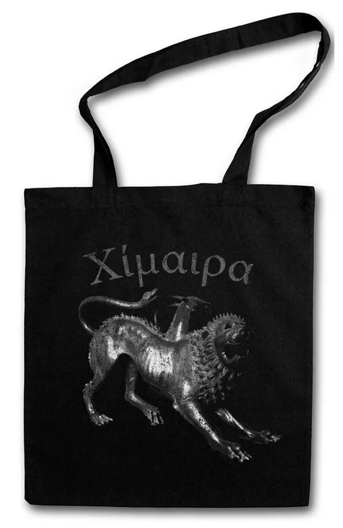 Urban Backwoods Beuteltasche Chimera Stofftasche Mythologie Chimäre Mischwesen Dämon Mantikor Greif (1-tlg), Löwe Mythology Lion Greek