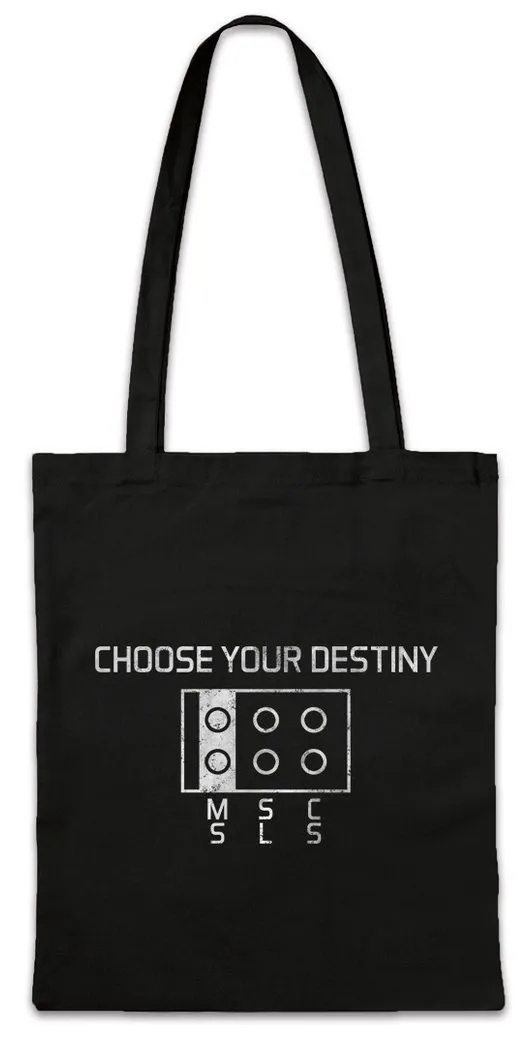 Urban Backwoods Beuteltasche Choose Your Destiny Stofftasche Plug Nerd Geek MSC SLS Computer (1-tlg), Internet PC Games Games