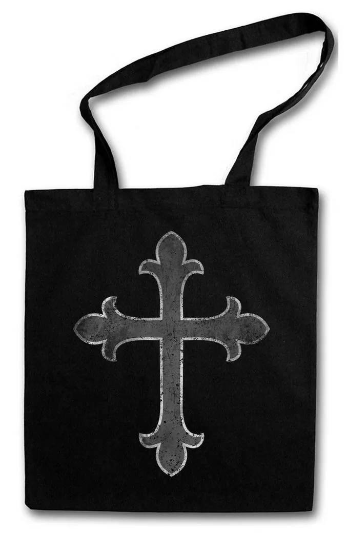 Urban Backwoods Beuteltasche Christian Cross I Stofftasche Christliches Kreuz Jesus Messiah Messias (1-tlg), Christentum Christus INRI Christianity