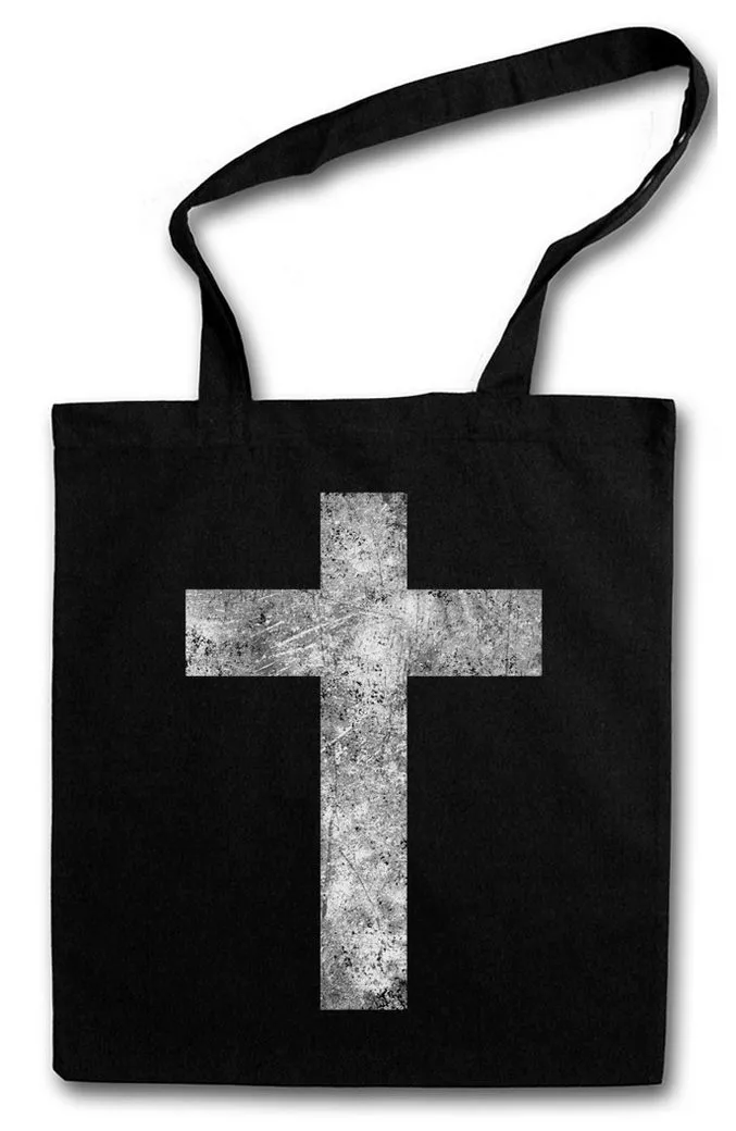 Urban Backwoods Beuteltasche Christian Cross II Stofftasche Christliches Kreuz Jesus Messias INRI (1-tlg), Christ Christus Glaube Kirche