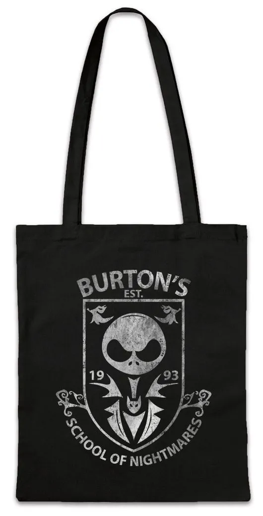Urban Backwoods Beuteltasche Christmas School Stofftasche The Tim Nightmare Fun Before Stop Motion (1-tlg), Christmas Halloween Burton