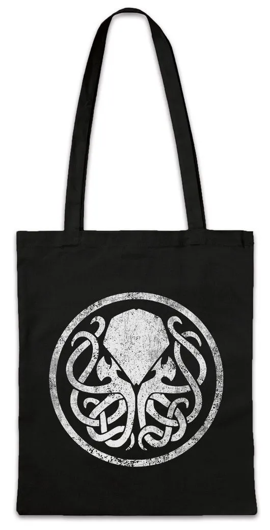 Urban Backwoods Beuteltasche Circle Logo Cthulhu Stofftasche Lovecraft Arkham Horror Miskatonic (1-tlg), Dunwich Innsmouth Azathoth Monster