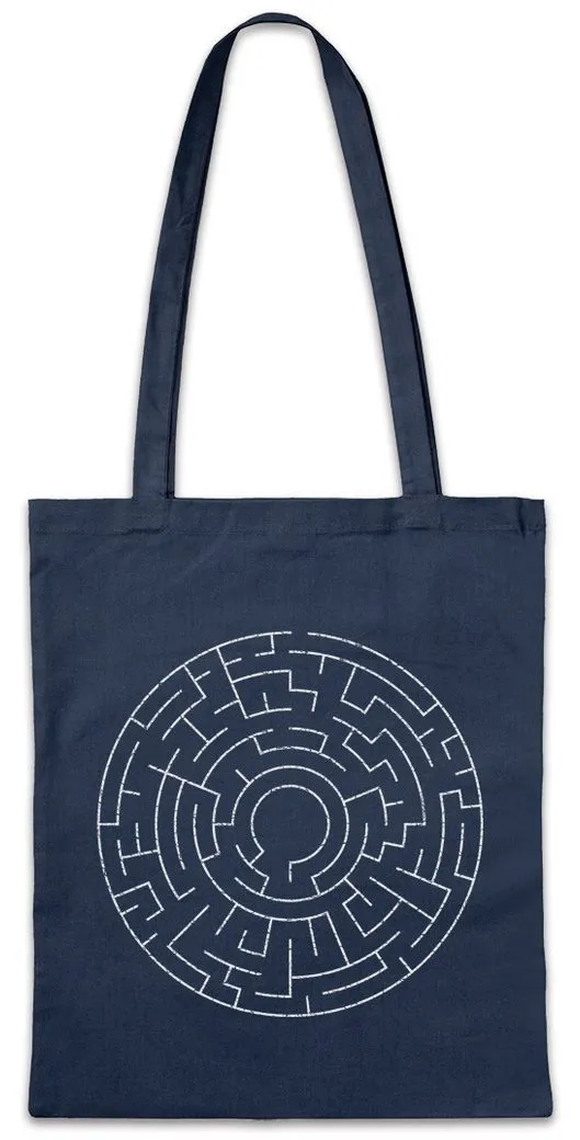Urban Backwoods Beuteltasche Circle Maze II Stofftasche Labyrinth Esoterik Mystik Spirale Hypnose (1-tlg), Hypnotiseur Magie Magier Zauberer