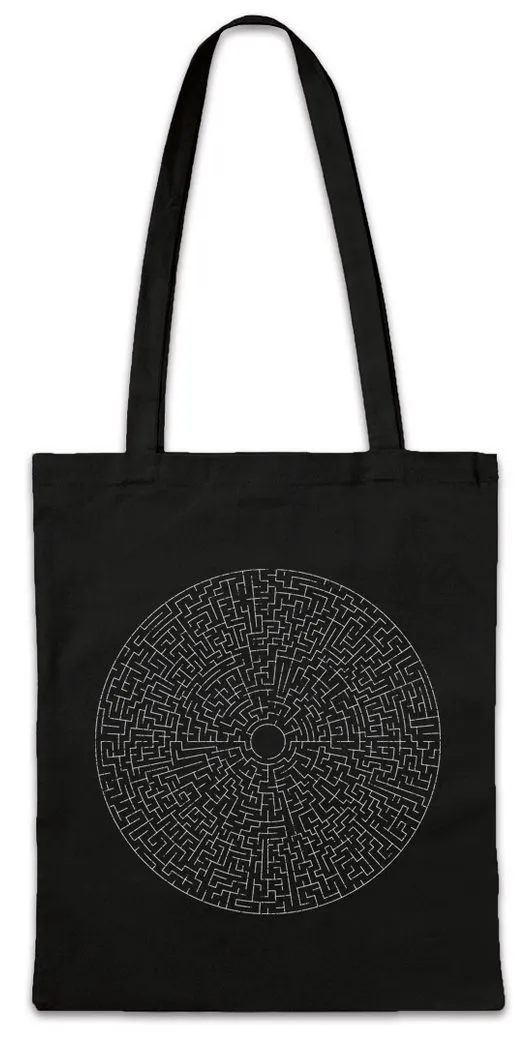 Urban Backwoods Beuteltasche Circle Maze III Stofftasche Labyrinth Esoterik Mystik Spirale Hypnose (1-tlg), Hypnotiseur Magie Magier Zauberer