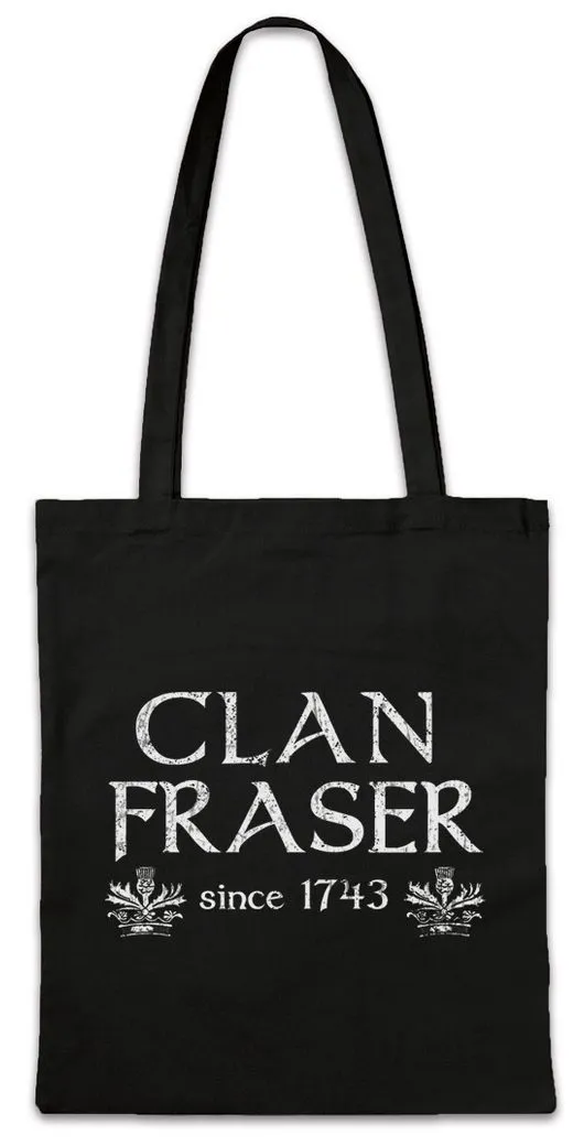 Urban Backwoods Beuteltasche Clan Fraser Stofftasche Bannockburn 1314 William Wallace Battle (1-tlg), Schottland Scotland Outlander Schottisch