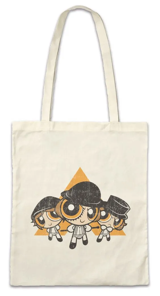 Urban Backwoods Beuteltasche Clockwork Boys Stofftasche A Uhrwerk Droogs Alexander Orange Alex (1-tlg), DeLarge Comic Cartoon Toon