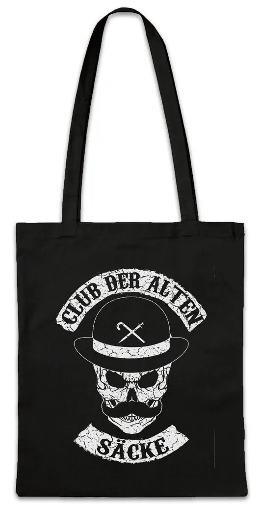 Urban Backwoods Beuteltasche Club Der Alten Säcke Stofftasche Opa Opi Großvater Rente Gang Rentner (1-tlg), Lustig Geschenk Ruhestand