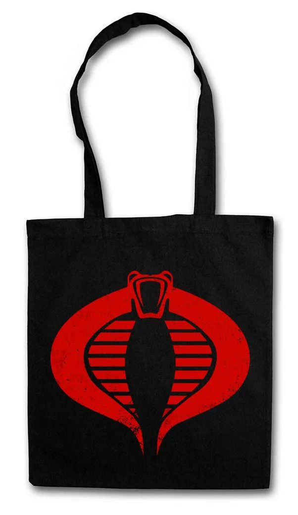 Urban Backwoods Beuteltasche Cobra Logo Stofftasche Joe Commander Symbol Destro GI USA Kult Action (1-tlg), Force American Hero