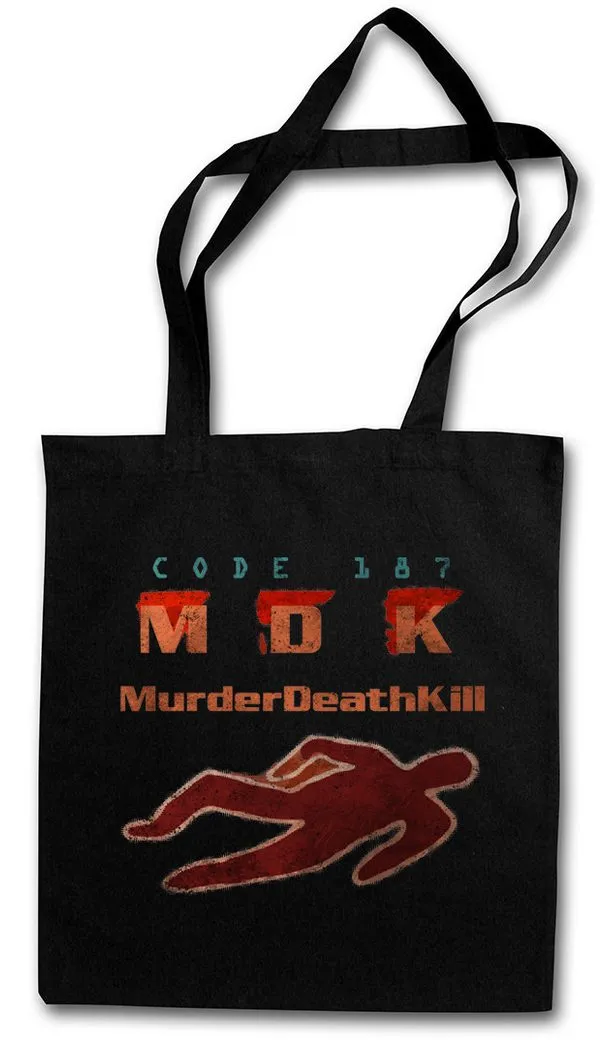Urban Backwoods Beuteltasche Code 187 Stofftasche Demolition MDK Police Code Ghetto Murder Death (1-tlg), Kill Man Mord Movie