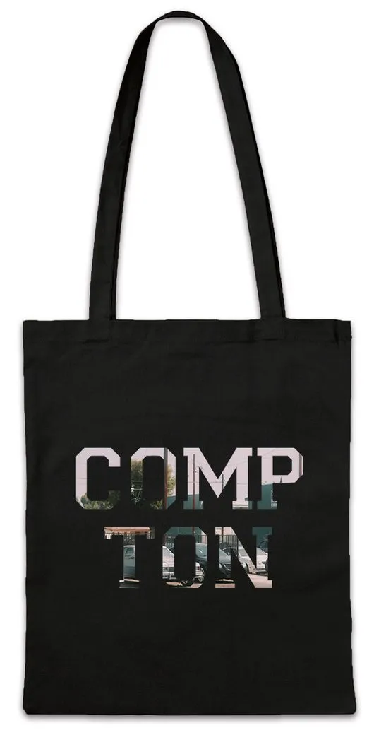 Urban Backwoods Beuteltasche Compton Stofftasche California Ghetto Kalifornien Los Skyline Stadt (1-tlg), Angeles Rap LA Gangster