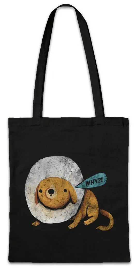 Urban Backwoods Beuteltasche Cone Dog Why Stofftasche Deutscher Schäferhund Hund Tierarzt Hunde Dog (1-tlg), Dogs Dawg Liebe Love