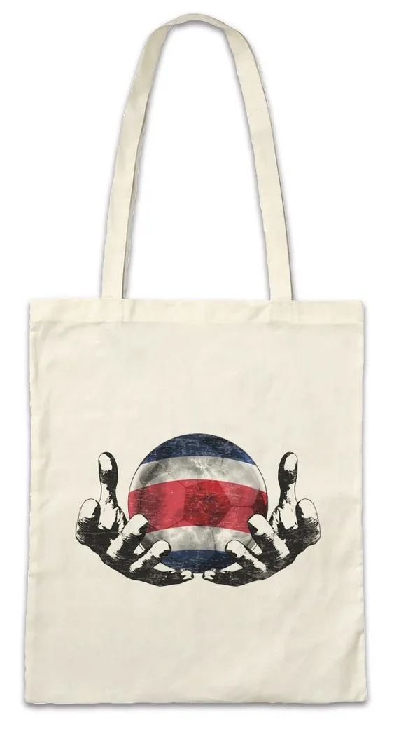 Urban Backwoods Beuteltasche Costa Rica Football Magic Ball Stofftasche Costa Rican Ricanisch (1-tlg), Fußball Fahne Fussball Komet