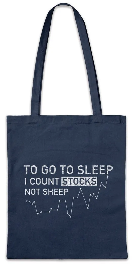 Urban Backwoods Beuteltasche Count Stocks Not Sheep Stofftasche Bullisch Bärisch Investment Banker (1-tlg), Day Trader Börse Aktien