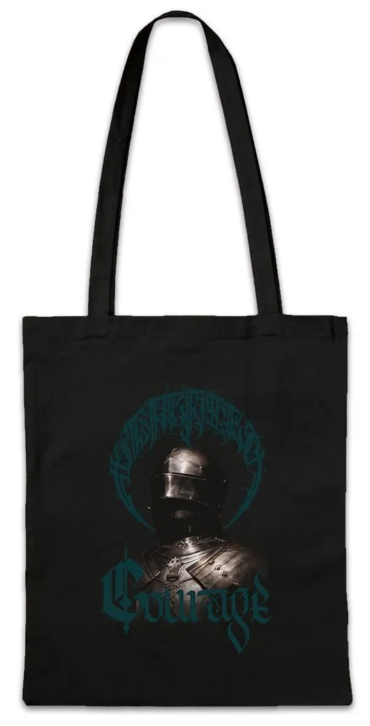Urban Backwoods Beuteltasche Courage Knight Stofftasche Mut Tugenden Ritter Seven 7 Virtues (1-tlg), Tempelritter Crusader Vertus Medieval