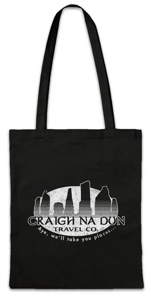 Urban Backwoods Beuteltasche Craigh Na Dun Travel Co. Stofftasche Outlander Scots Scotland Fraser (1-tlg), Schottland Schottisch Randall Wallace