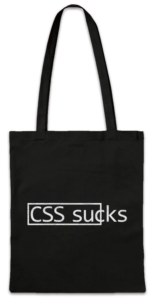 Urban Backwoods Beuteltasche CSS Sucks Stofftasche Binary Code Binär Informatiker Programmierer PC (1-tlg), Computer Hacker Informatik Computer