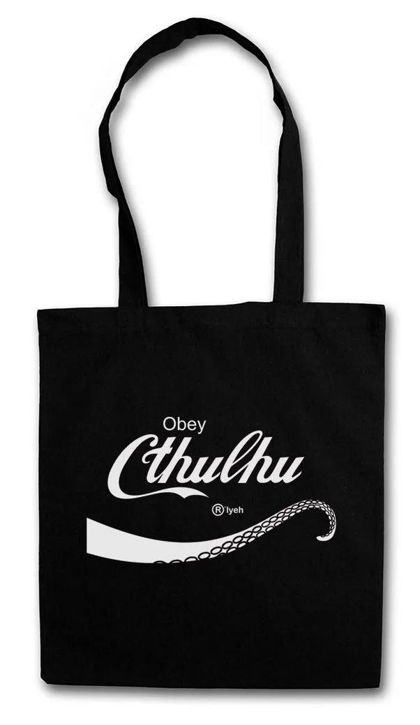 Urban Backwoods Beuteltasche Cthulhu Cola Stofftasche Lovecraft Miskatonic H.P. Fun University (1-tlg), Dunwich Arkham Horror Wars