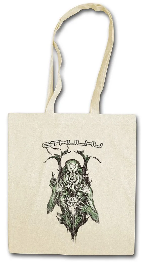 Urban Backwoods Beuteltasche Cthulhu I Stofftasche Call Monster Horror Arkham H. P. Lovecraft (1-tlg), Miskatonic R´LYEH  University Antarctic