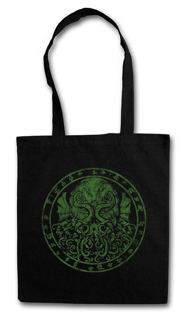 Urban Backwoods Beuteltasche Cthulhu Runes Stofftasche Horror Arkham H. P. Lovecraft Miskatonic (1-tlg), Call of Sign Dunwich
