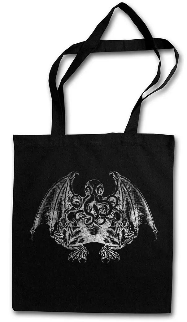 Urban Backwoods Beuteltasche Cthulhu V Stofftasche Call Monster Horror Arkham H. P. Lovecraft (1-tlg), Miskatonic R´LYEH  University Antarctic